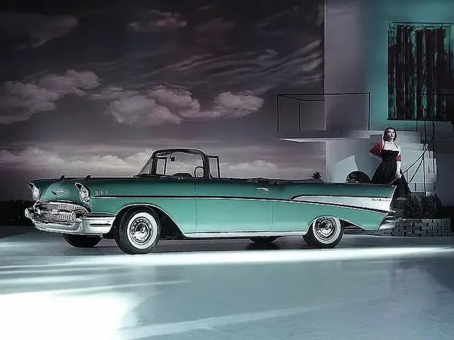 1957 chevrolet bellair convertible img